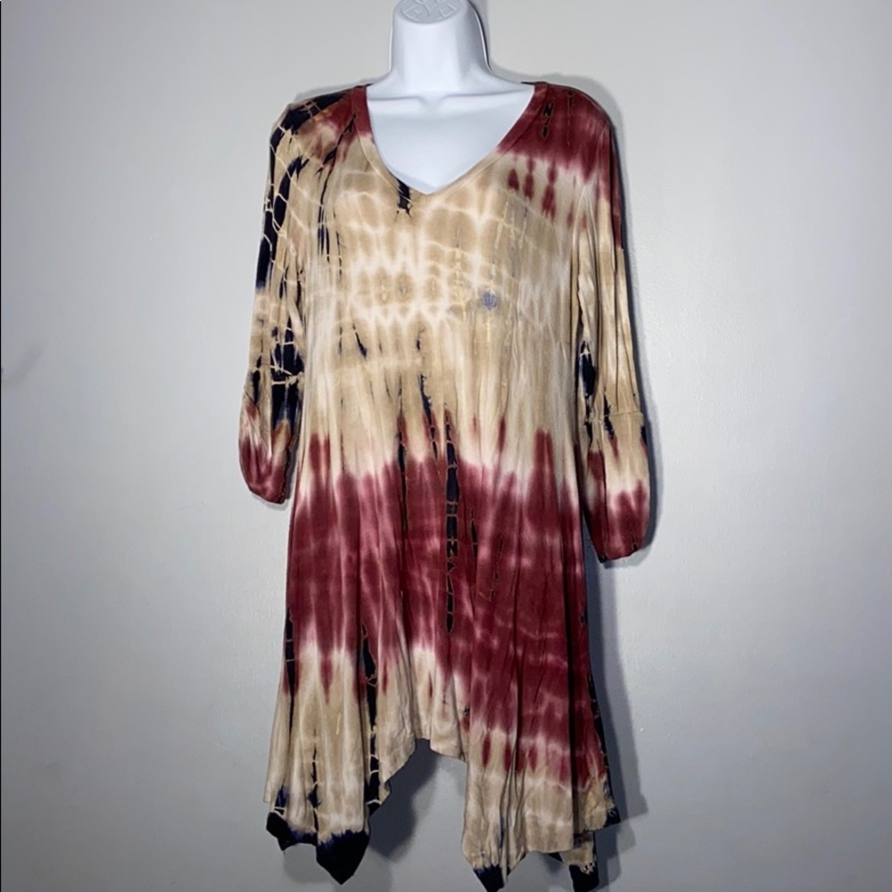 Tie dyed rayon dress/tunic